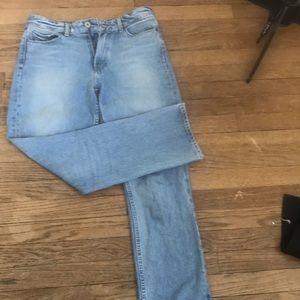 Paige high rise Sarah straight jeans